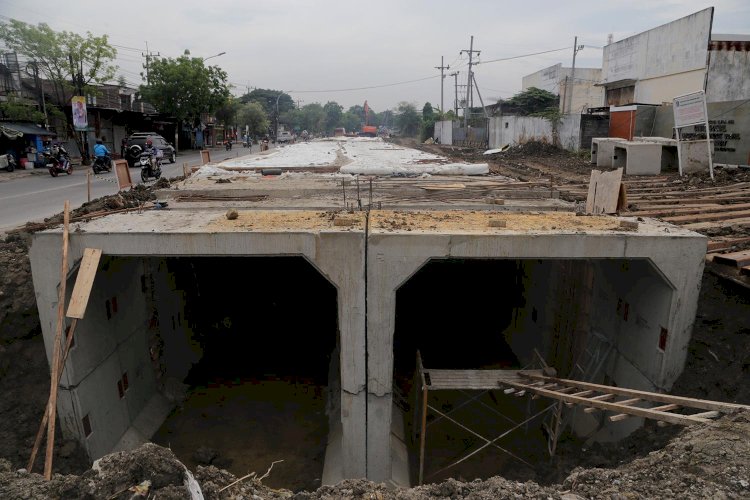 Pengerjaan Box Culvert Babat Jerawat-Benowo Dilanjut 2024