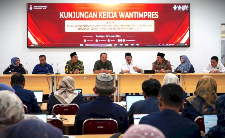 KPU Jatim Sampaikan Roadmap Persiapan Pemilu kepada Wantimpres