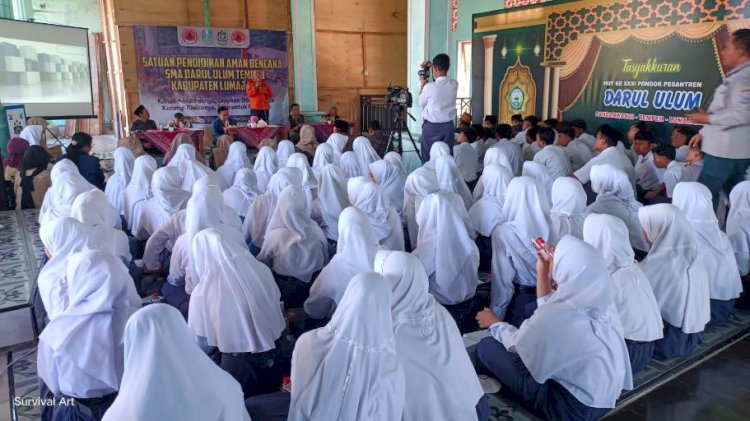 Dekat dengan Jalur Lahar Semeru, SMA Darul Ulum Ikuti SPAB