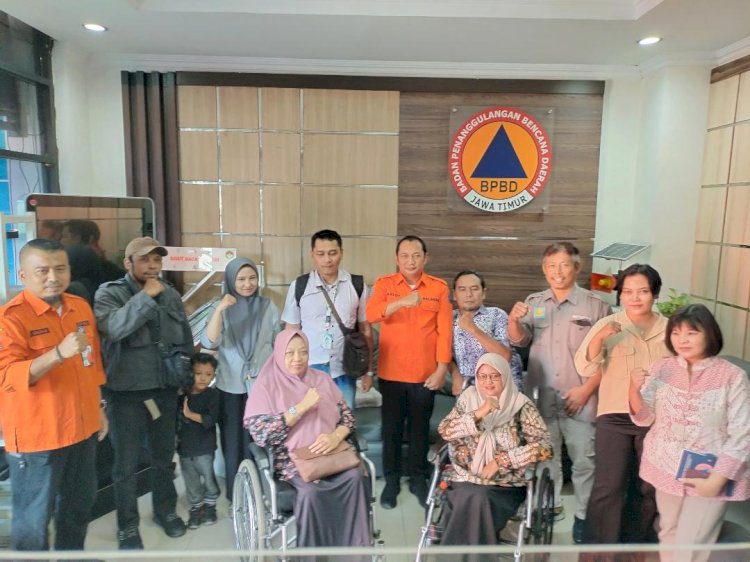 Support Pembentukan ULD-PB, Perwakilan Disabilitas Temui Kalaksa BPBD Jatim