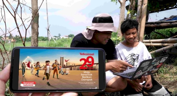 29 Tahun Perjalanan Telkomsel, Berkomitmen untuk Maju Serentak Berikan Dampak Bagi Indonesia