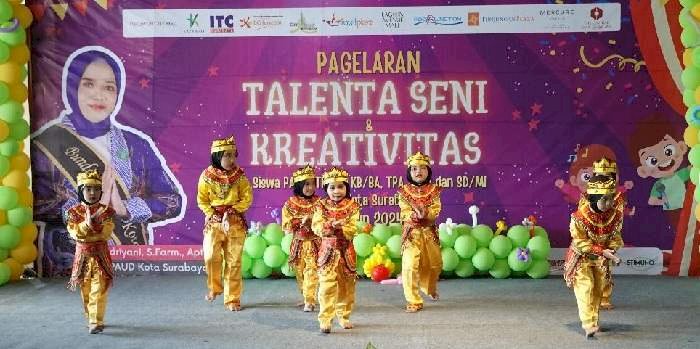Pagelaran Seni Kreativitas di 12 Pusat Perbelanjaan, Ribuan Anak PAUD dan SD Surabaya Unjuk Bakat