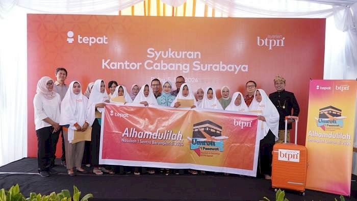 BTPN Syariah Relokasi Kantor Cabang Surabaya dan Apresiasi Nasabah Inklusi Melalui Program Umroh Satu Pesawat