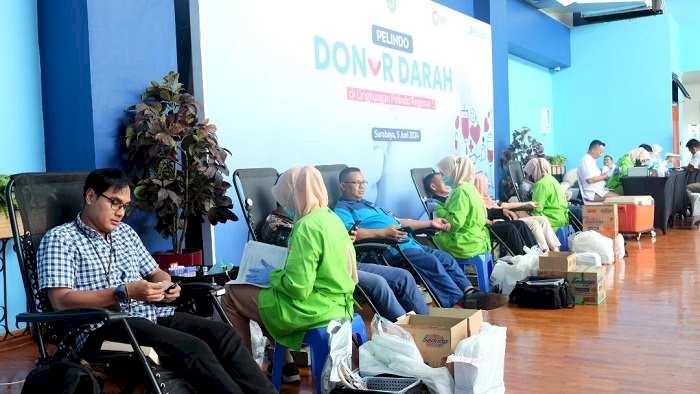 Pelindo Regional 3 dan UDD PMI Surabaya Gelar Donor Darah