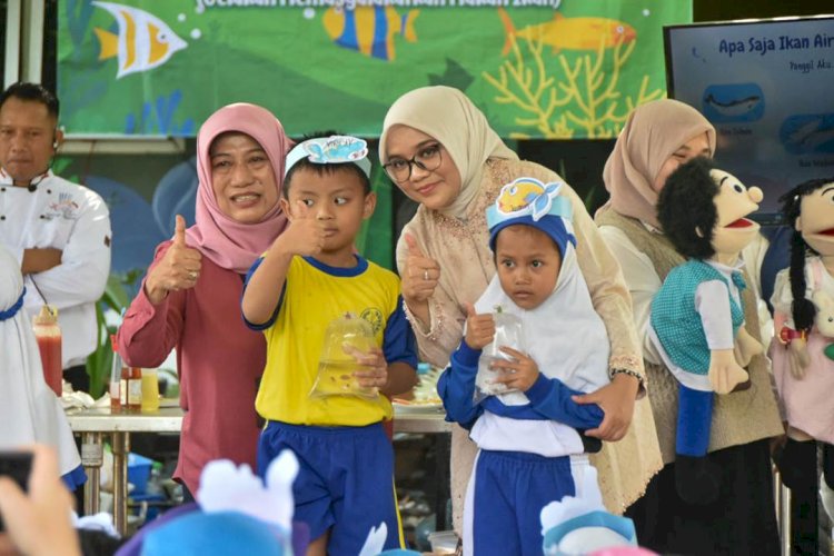 Gelar Forikan, Ajak Anak PAUD Surabaya Gemar Makan Ikan