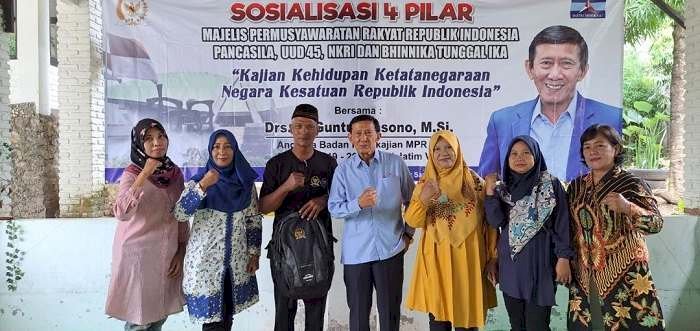 Tumbuhkan Nilai dan Kekuatan Bangsa untuk Petani Madiun,  Guntur Sasono Gelar Sosialisasi Empat Pilar Kebangsaan