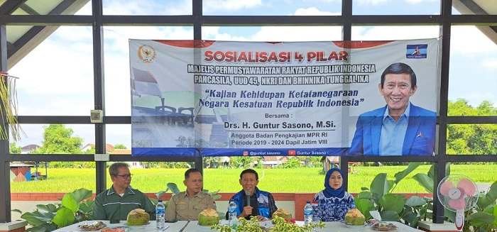 Guntur Sasono Gelar Sosialisasi Empat Pilar, Ajak Masyarakat Madiun Perangi Hoaks