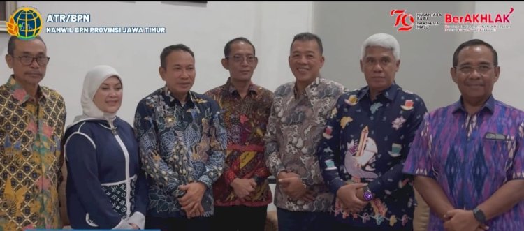 Kakanwil BPN Jatim Kunjungi Pj Gubenur dan Kajati