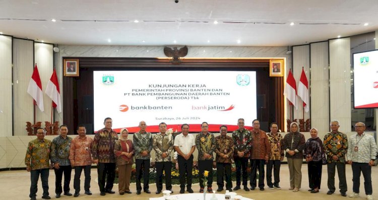 Bank Jatim Terima Kunker Pemprov Banten dan Bank Banten Bahas Potensi Sinergi Bisnis