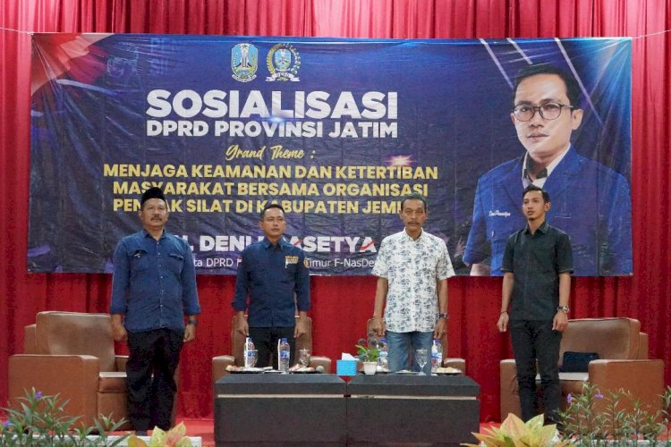 Anggota DPRD Jatim Deni Prasetya Pelopori Silaturahmi  Antar Organisasi Pencak Silat se-Jember