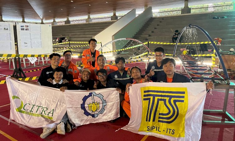 Tim ITS Sabet Juara di Sustainable Bridge Competition 2024