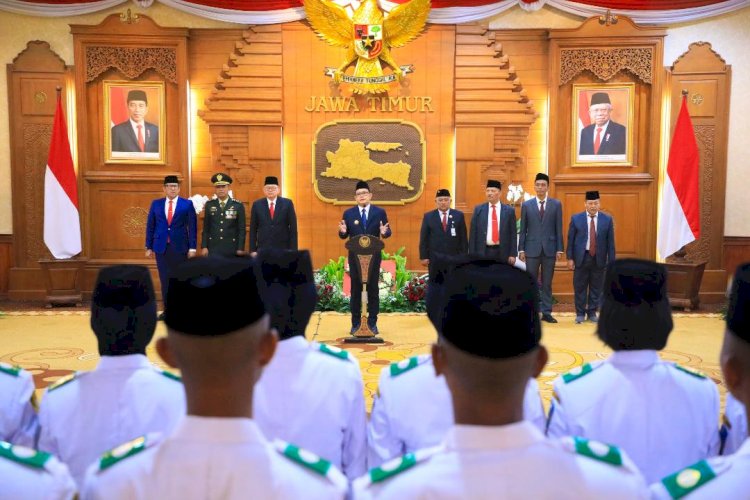 Pj. Gubernur Jatim Puji Pengibaran Bendera Sukses