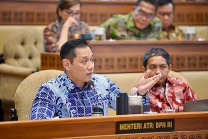 DPR RI Setujui Pagu Kementrian ATR/BPN 6,4 Triliun