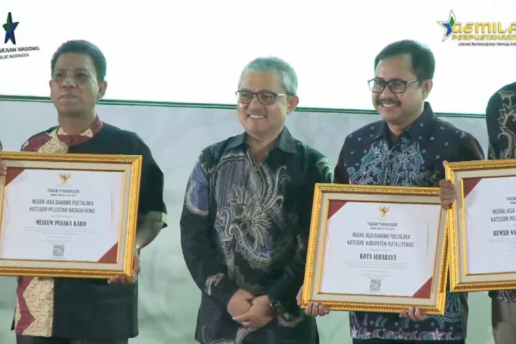 Tingkatkan Literasi, Surabaya Raih Penghargaan Nugra Jasa Dharma Pustaloka