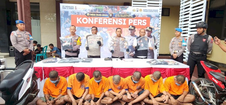 Polisi Amankan 7 Tersangka Tawuran Antar Gengster