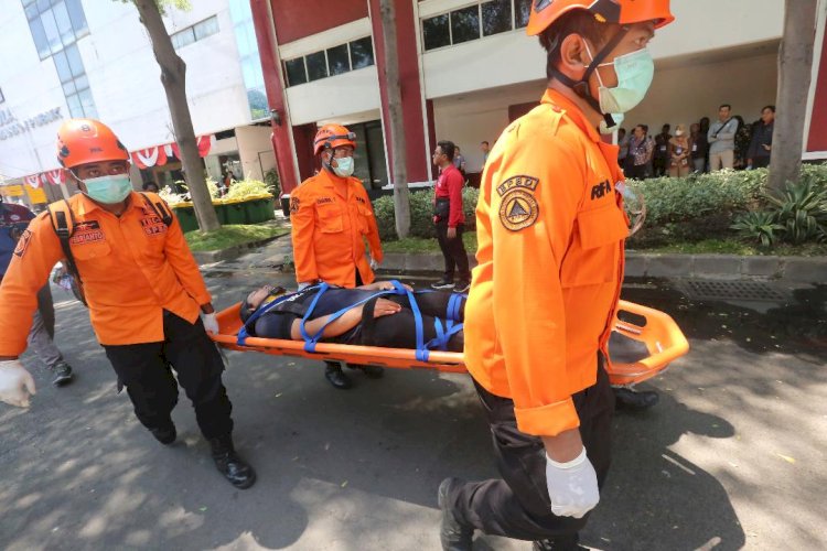 Ajak Pelajar hingga Pengunjung MPP Siola Simulasi Gempa dan Kebakaran