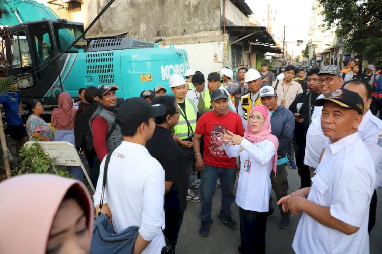 Atasi Banjir di Petemon, Pemkot Surabaya Kebut Pembangunan Saluran