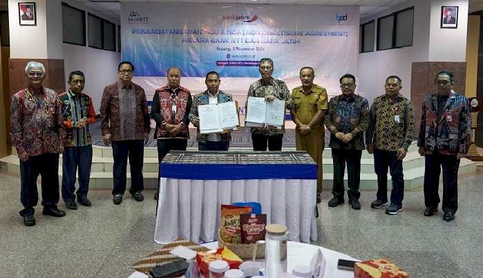 Bank Jatim Perkuat KUB,  Teken MoU dan NDA dengan Bank NTT 