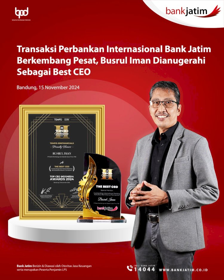 Busrul Iman Raih The Best CEO