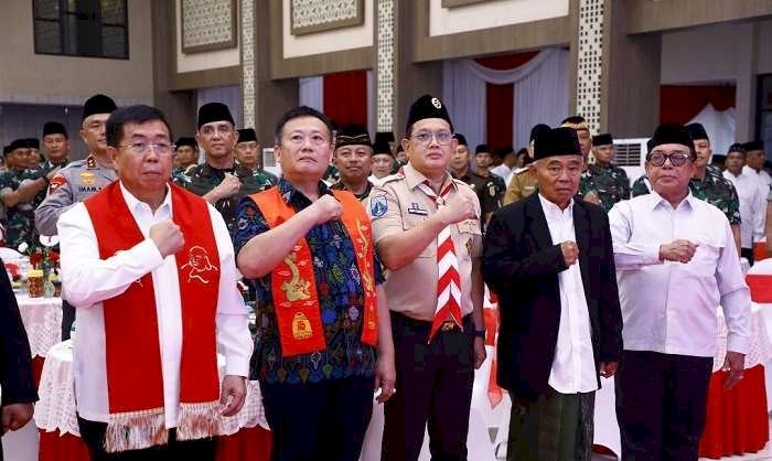 Hadiri Silaturahmi dan Doa Bersama Kapolri dan Panglima TNI,  Pj Gubernur Jatim Optimistis Pilkada Sukses