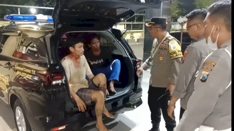 Dua Pelaku Curanmor Dihajar Warga Medoan Semampir