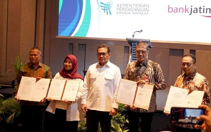 Bank Jatim dan Kementerian Perdagangan Kerja Sama