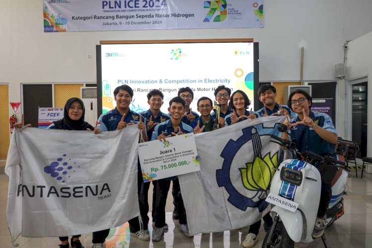 Inovasi Motor Hidrogen Antarkan Tim Antasena ITS Juarai PLN ICE 2024