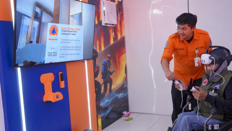 Kolaborasi ITS-BPBD Jatim, Luncurkan VR Simulasi Bencana