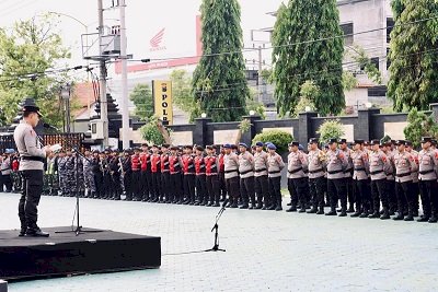 Polresta Banyuwangi Gelar Apel Kesiapan Operasi Lilin Semeru 2024