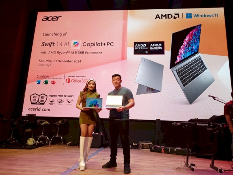 Acer Kenalkan Swift 14 AI yang Ditenagai Prosesor AMD Ryzen AI