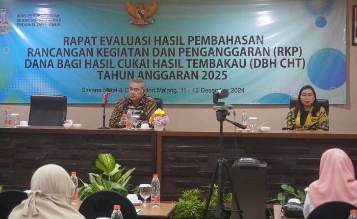 Bahas Hasil RKP DBCHT Tahun Anggaran 2025, Biro Perekonomian Setdaprov Jawa Timur Gelar Rapat Evaluasi  