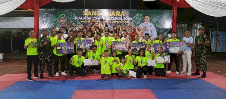 Kejurkab Karate Dandim Cup 0825 Banyuwangi 2024 Sukses Digelar