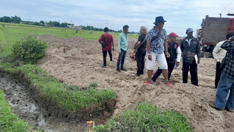 Pengembang Tutup Saluran Irigasi , Sekitar 1 Hektar Sawah Terancam Tak Teraliri